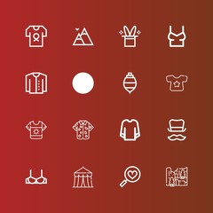 Editable 16 top icons for web and mobile