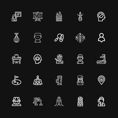 Editable 25 man icons for web and mobile