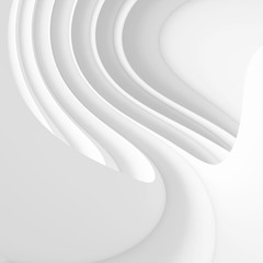 Abstract Wave Background. Minimal White Geometric Wallpaper.