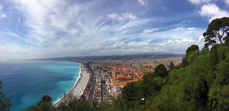 Beautiful view of a bay with turquoise sea