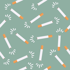 cigarettes butt vector seamless pattern