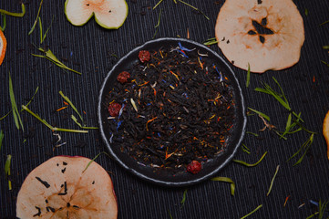 black and white tea