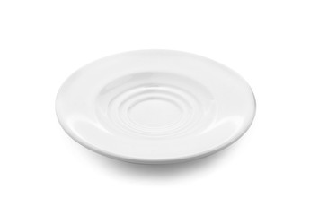 empty plate isolate on white background
