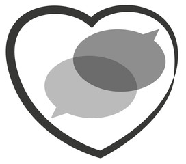 Aide Cœur  phylactère bulle 3