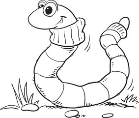 earthworm  illustration