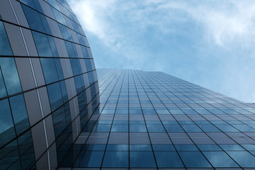 Obraz na płótnie Canvas exterior of glass residential building