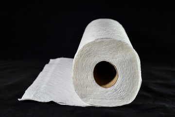 paper towel roll on a table