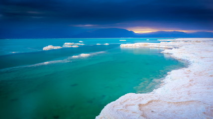 Dead Sea salt formations, Israel