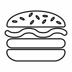 Burger Icon illustration