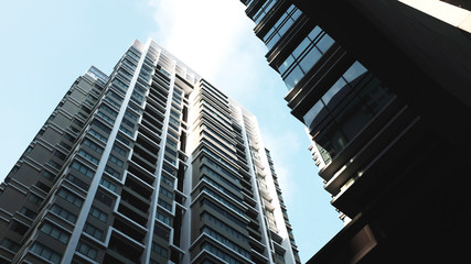 Obraz premium Morning Modern, Luxury Apartment Building