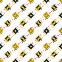 Geometric color pattern bg on white flat decorative vector eps 10