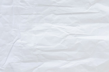 white crumpled paper texture background.	