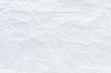 white crumpled paper texture background.	