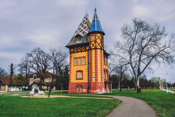 Owl tower Mansion on Palic Lake Shore