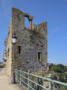 Luxemburg Stadt - Burgruine, Bockfelsen, Luxemburg, Europa