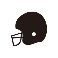 american football helmet vector icon illustration 
