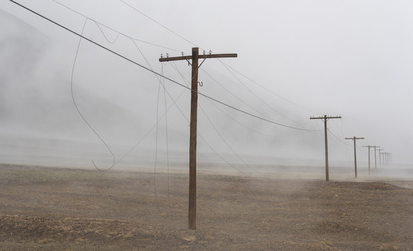 Electrical Power Pole Tajikistan