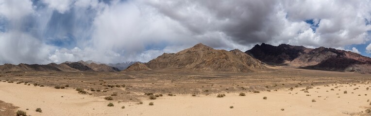 Panorama Bare Mountains Murghab Tajikistan
