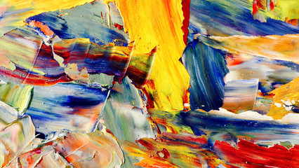 Colorful abstract background wallpaper. Modern motif visual art.  Mixtures of oil paint. Trendy...