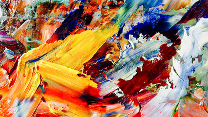 Colorful abstract background wallpaper. Modern motif visual art.  Mixtures of oil paint. Trendy...