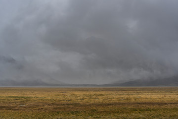 Obraz na płótnie Canvas Rain at Pamir Highway Tajikistan