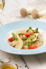 porcini risotto with cheese