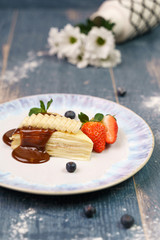 banana napoleon cake