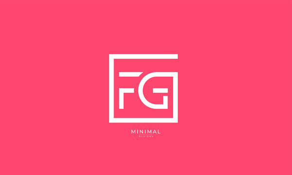 Alphabet letter icon logo FG