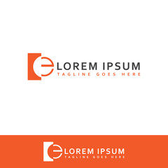 modern creative initial E Letter Logo Design vector illustrations