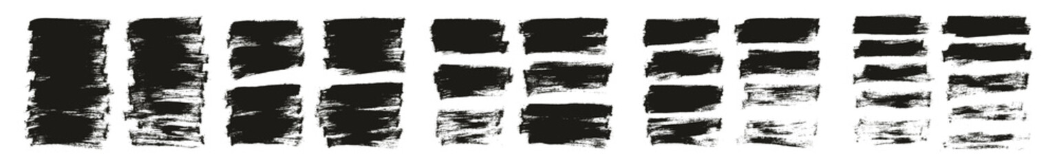 Flat Paint Brush Thin Half Background High Detail Abstract Vector Background Mega Set 