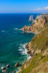 Cape Roca (Cabo da Roca), the westernmost point of Europe in Sintra, Portugal