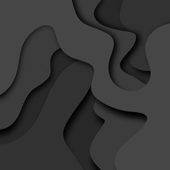 Abstract paper cut background for business advertising, vector illustration.