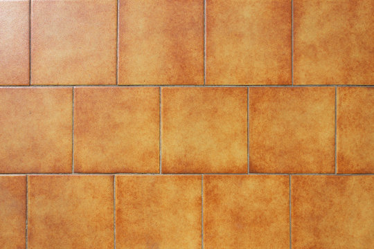 Checkered terracotta tiles background