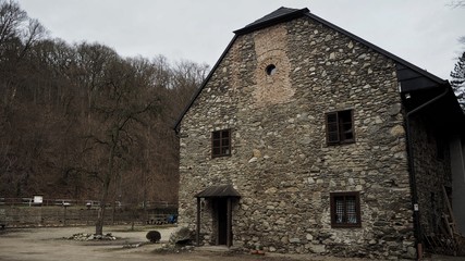 Fototapeta premium Old house in the forest.