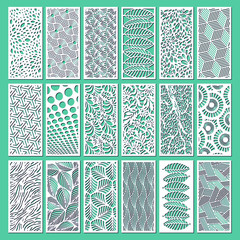 Set of decorative wall panels