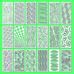 Set of decorative wall panels