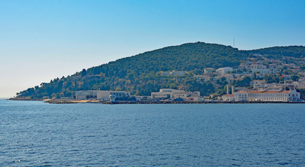 Fototapeta premium Heybeliada, one of the Princes' Islands, also called Adalar, in the Sea of Marmara off the coast of Istanbul