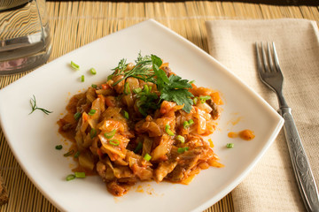 stewed cabbage