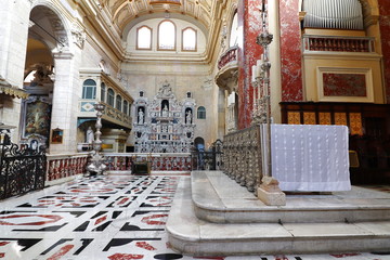 Obraz na płótnie Canvas Altar of the Cathedral of Cagliari, Sardinia, Italy