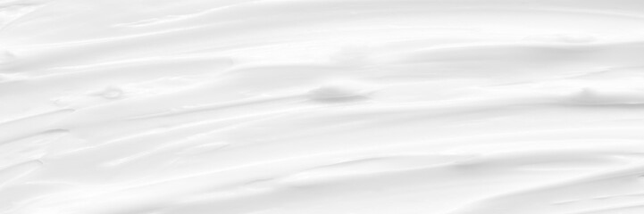 Obraz premium Kremowa konsystencja do odżywiania skóry dla dobrego zdrowia skóry Lotion Kosmetyki Pełna klatka Tło Abstrakcyjna tekstura Panorama podłużna Wysoka rozdzielczość.