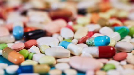 Medicine background header with medicines