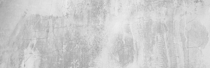 Full Frame Panorama Wall Background High Resolution on White Gray Cement Abstract texture.