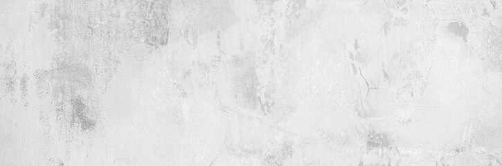 Full Frame Panorama Wall Background High Resolution on White Gray Cement Abstract texture.