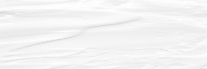 Obraz premium Cream texture for skin nourishment for good skin health Lotion Cosmetics Full frame Background Abstract texture Longitudinal Panorama High resolution.