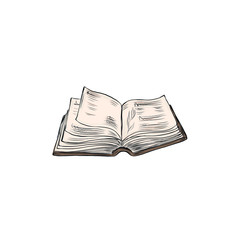 Book. Flat design style. Education and literature