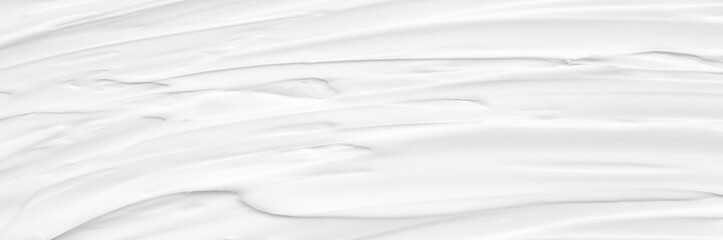 Cream texture for skin nourishment for good skin health Lotion Cosmetics Full frame Background Abstract texture Longitudinal Panorama High resolution.