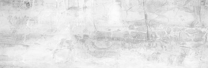 Full Frame Panorama Wall Background High Resolution on White Gray Cement Abstract texture.