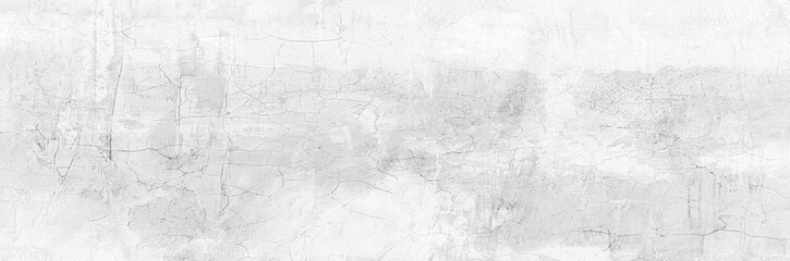 Full Frame Panorama Wall Background High Resolution on White Gray Cement Abstract texture.