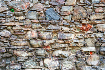 stone wall texture. example of ancient masonry