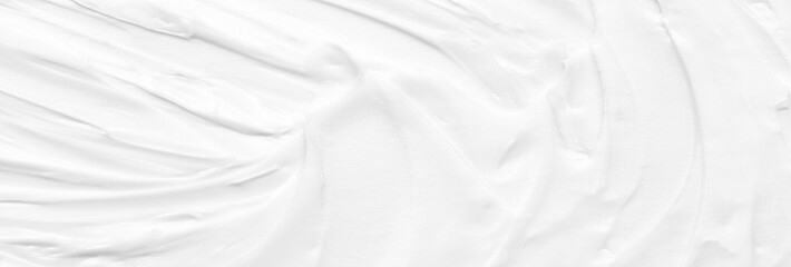 Obraz premium Cream texture for skin nourishment for good skin health. Lotion Cosmetics Full frame Background Abstract texture Longitudinal Panorama High resolution.